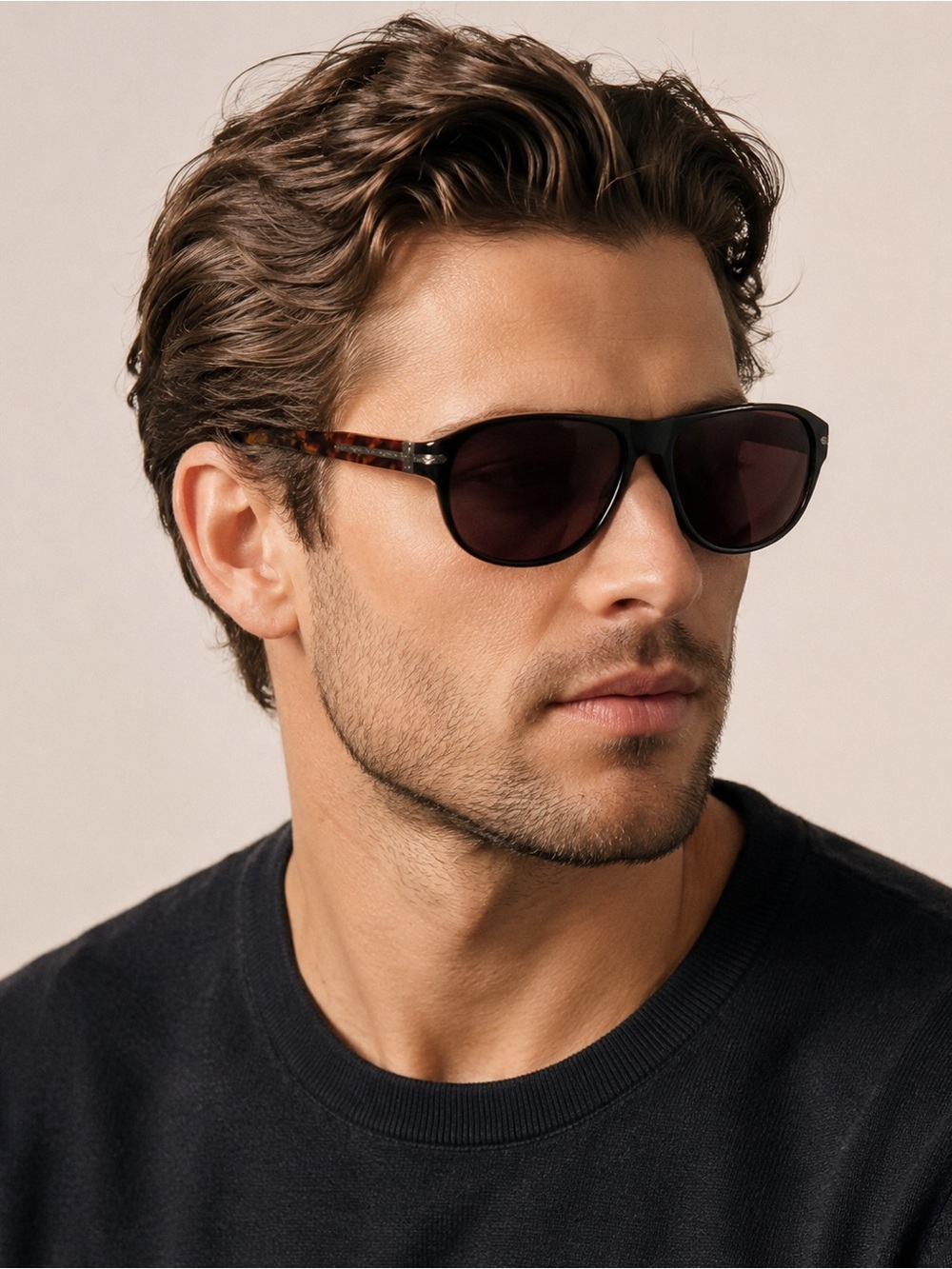 John Varvatos V783 Mallard Aviator Sunglasses - Made in Japan